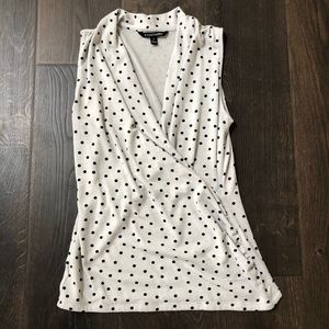 41 Hawthorn Faux Wrap Sleeveless Shirt Medium